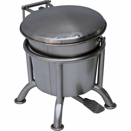 Pedálos vödör 'Klapp' - Vas