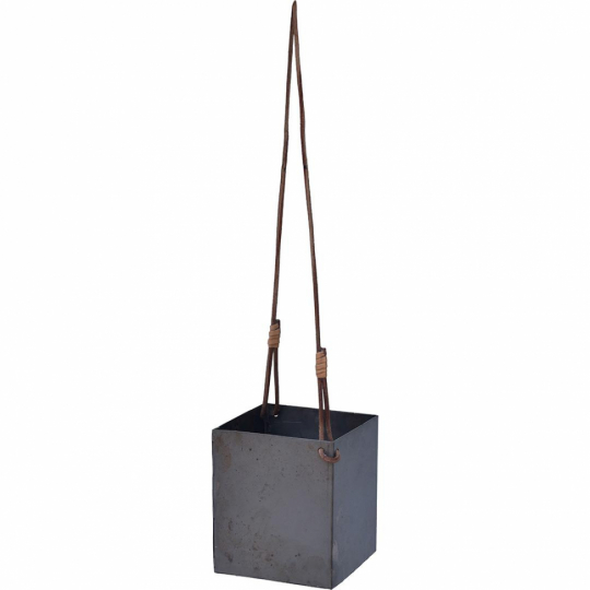 Függő virágcserép 'Sikasso' - Bőr