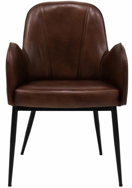 Szék 'Mickey' - Barna bőr