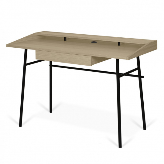 Íróasztal 'Punt' - Tölgy/Fekete