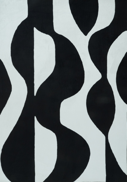 Szőnyeg 'Sorvento' - Fekete/Bézs