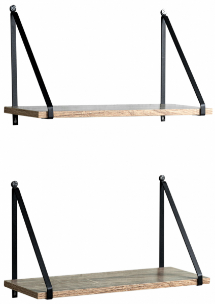 2 darab Triangle fali polc - Natúr