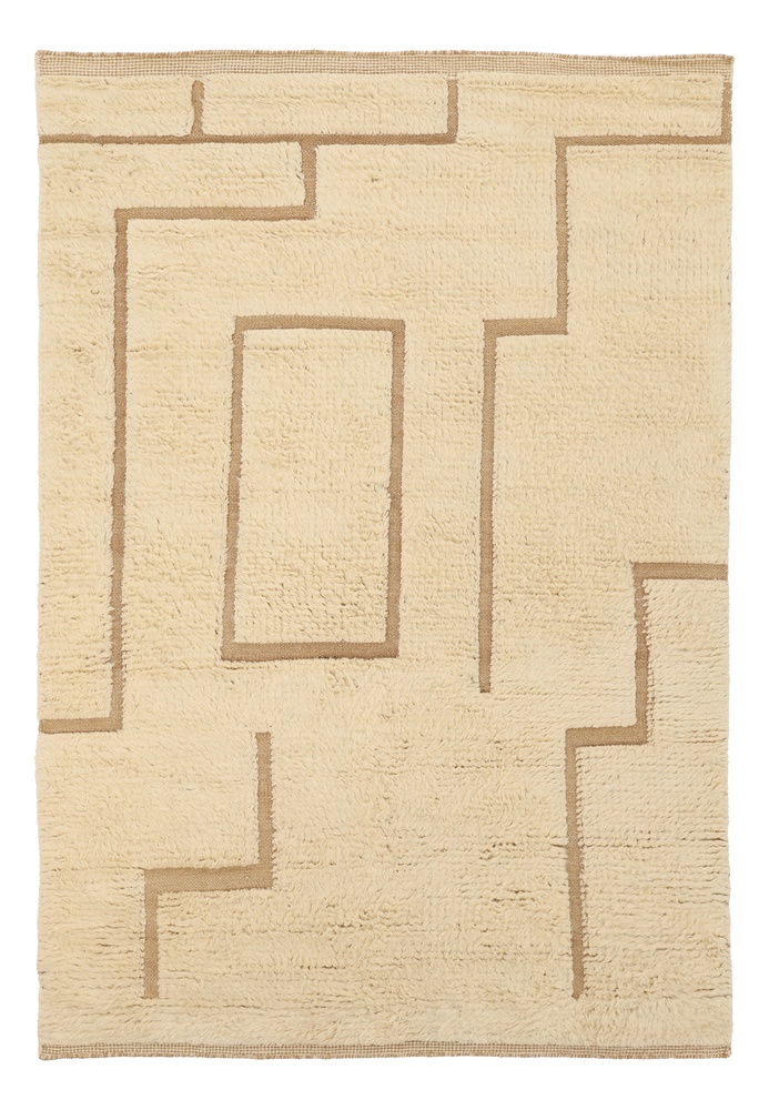 Ryamatto 'Kiberg Handwoven Wool' - fehér