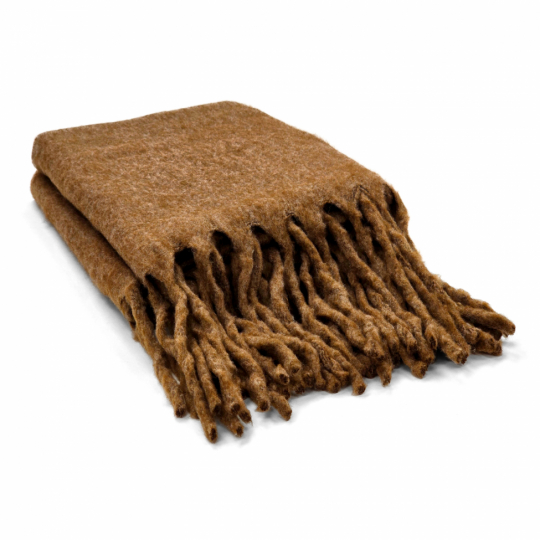 Kockás takaró 'Samantha' 130x170cm - Barna