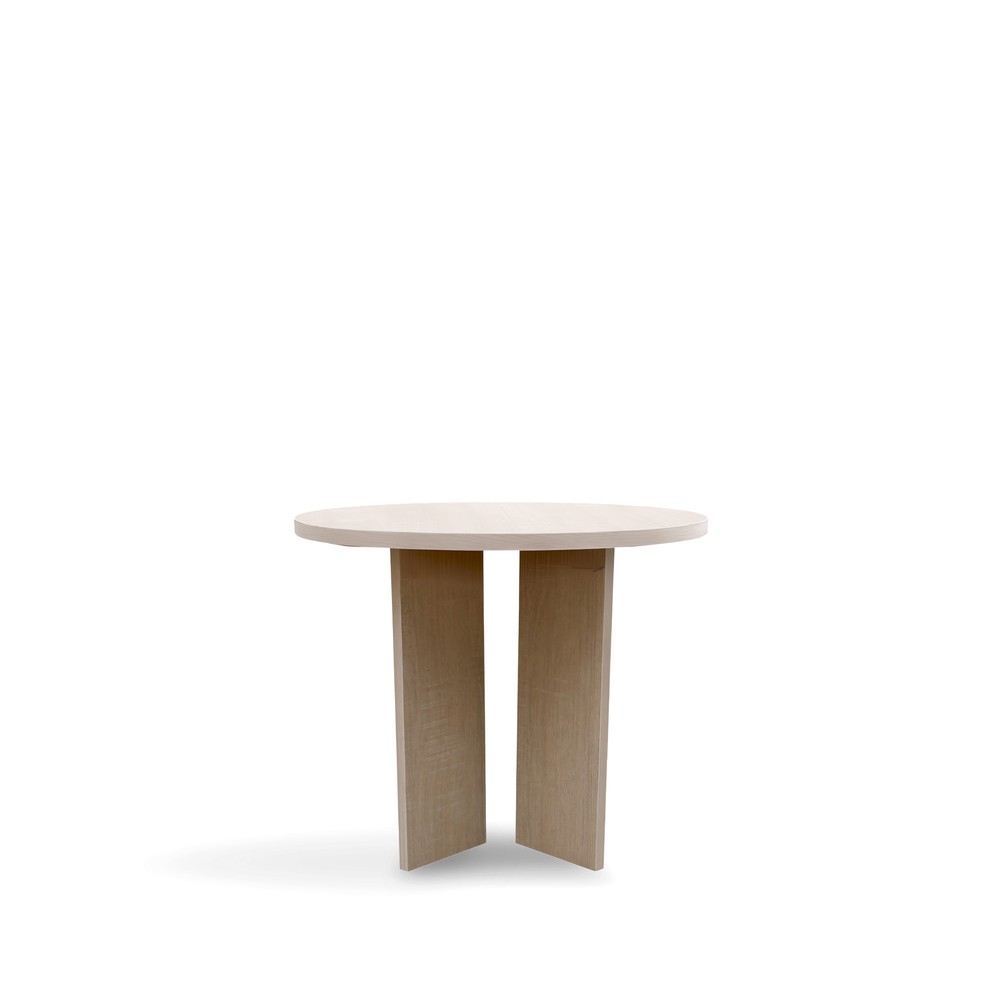 K&aacute;v&eacute;z&oacute;asztal 'Cr&eacute;me' Kerek 55 cm - Feh&eacute;r pigment&aacute;lt