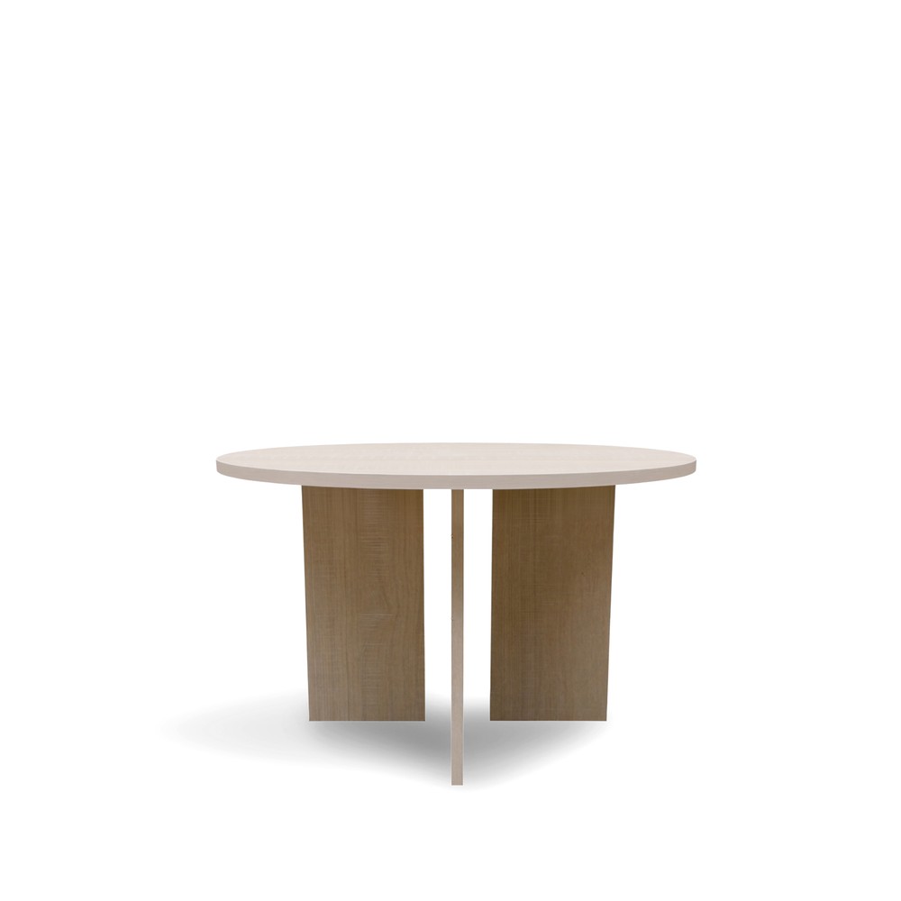 K&aacute;v&eacute;z&oacute;asztal 'Cr&eacute;me' Kerek 75 cm - Feh&eacute;r pigment&aacute;lt