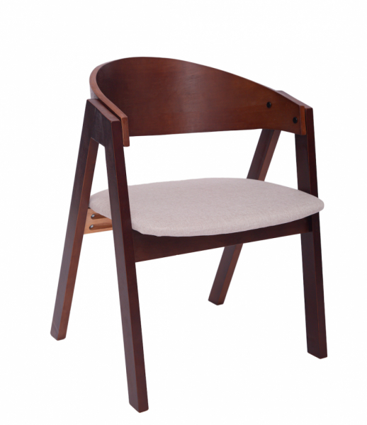 Szék 'Voss' - Dió/Szürke