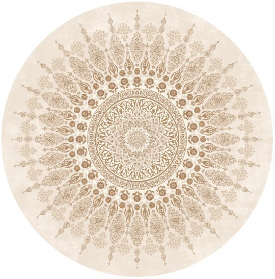 Kerek szőnyeg 'Sandrigo' 160cm - Bézs
