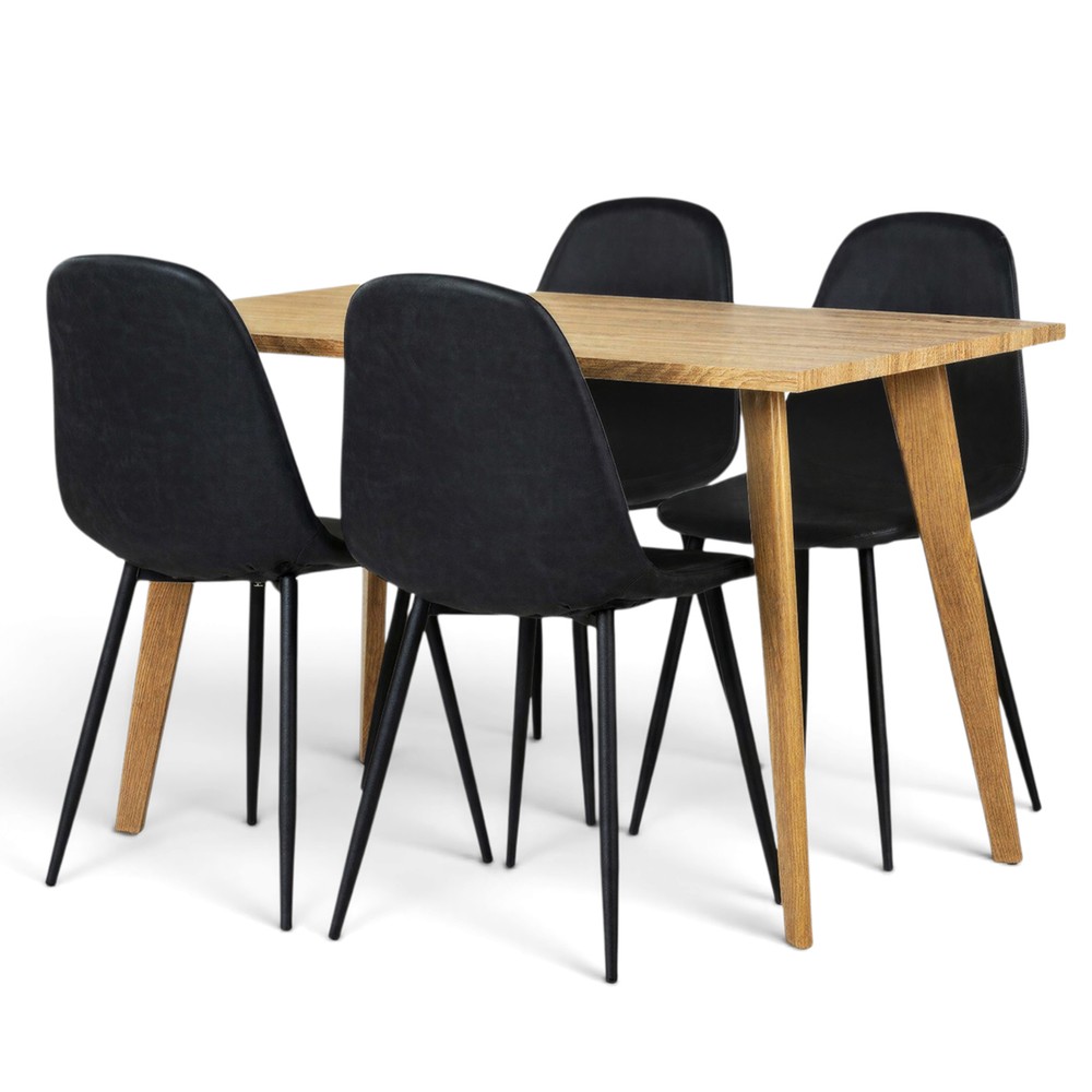 &Eacute;tteremcsoport 'Nordisk Forma' - 1 Asztal & 4 Sz&eacute;k