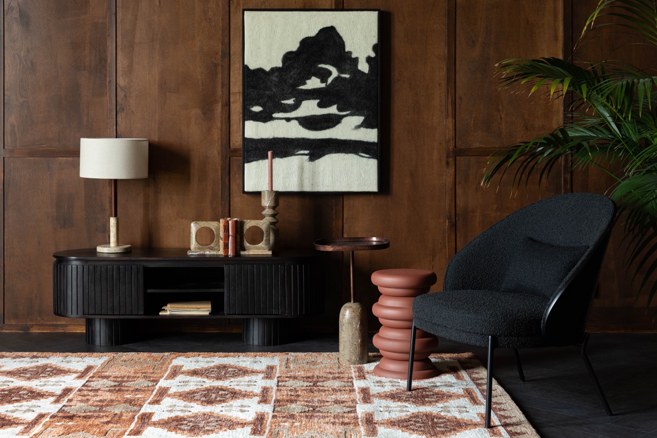 TV-állvány 'Kenji' - Barna