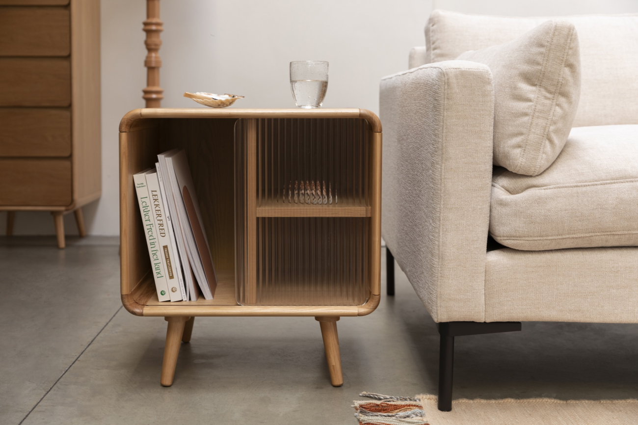 'Rise' oldalsó asztal - Természetes