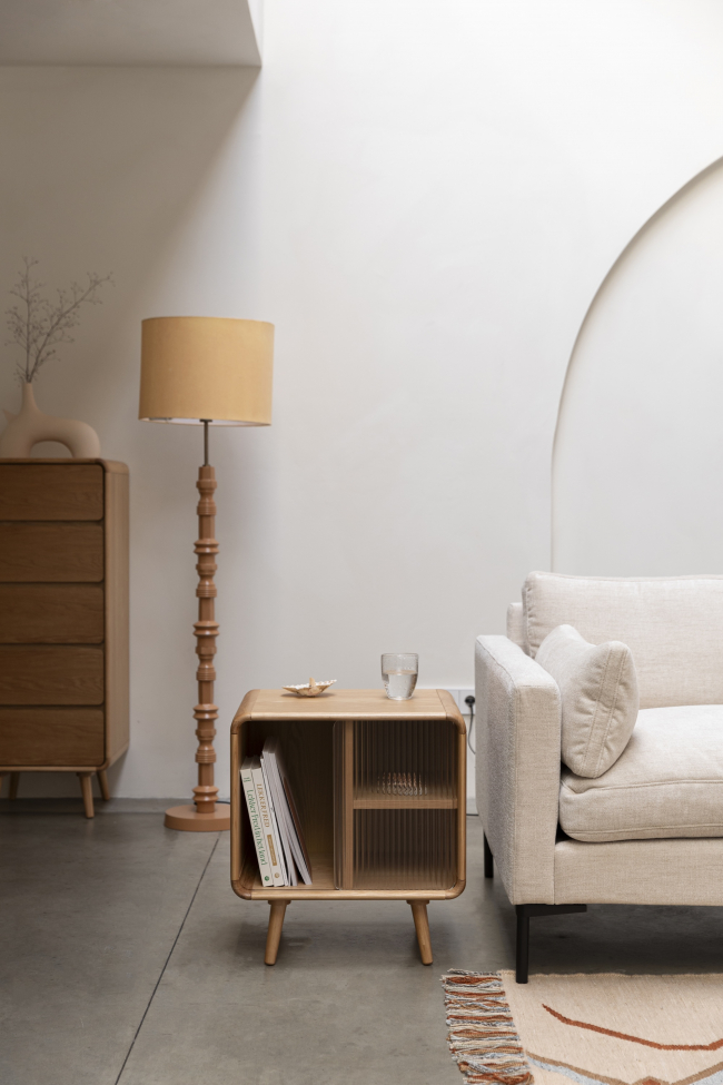 'Rise' oldalsó asztal - Természetes