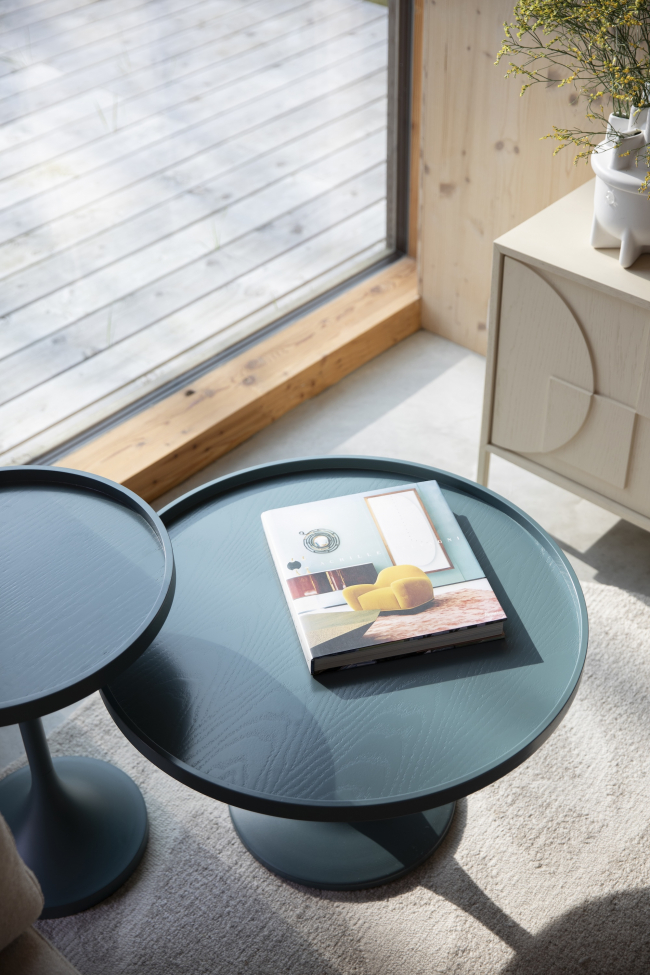 Jason oldalasztal Ø46 cm - Kék