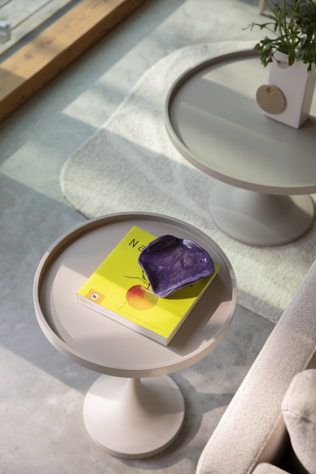 Jason dohányzóasztal Ø69 cm - Bézs