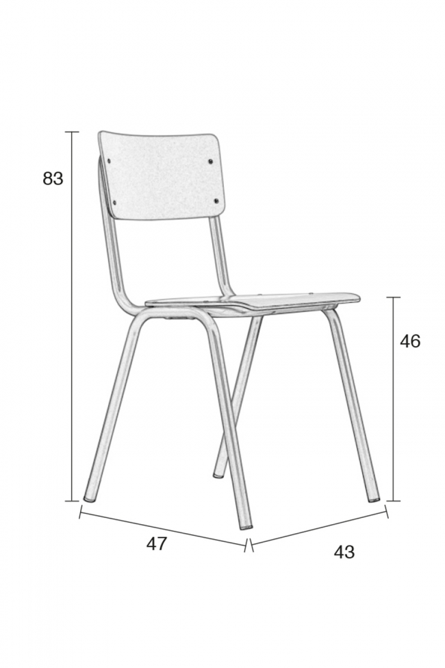 Retro szék - Fehér