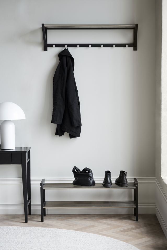 Cipőállvány 'Confetti' 100cm - Fém/ Fekete