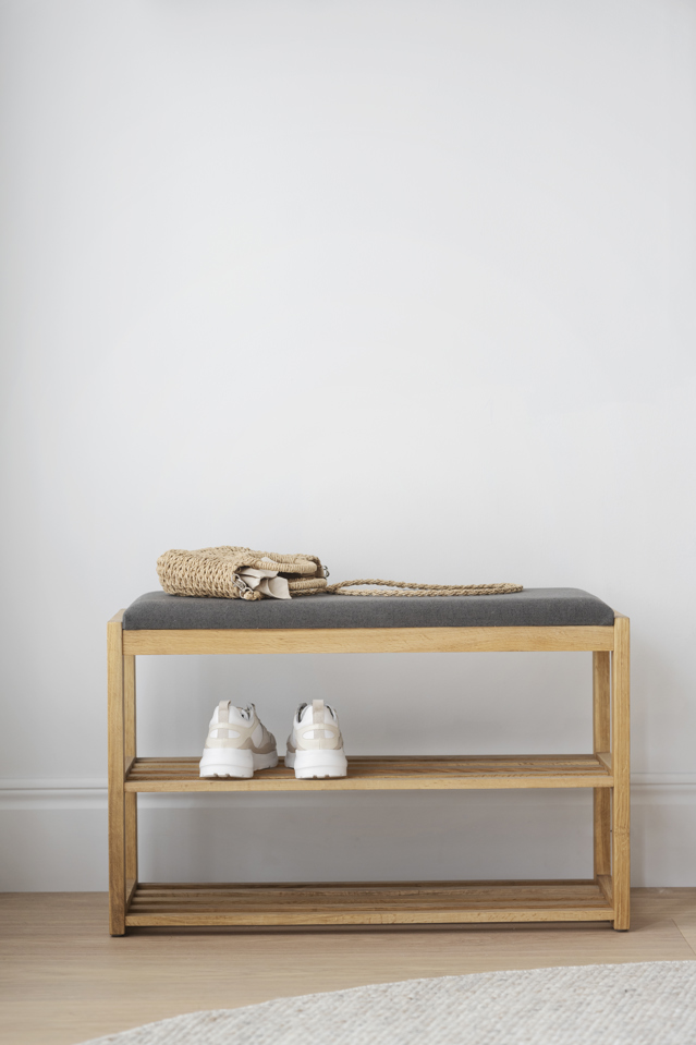 Cipőtartó 'Confetti' - Természetes/Szürke