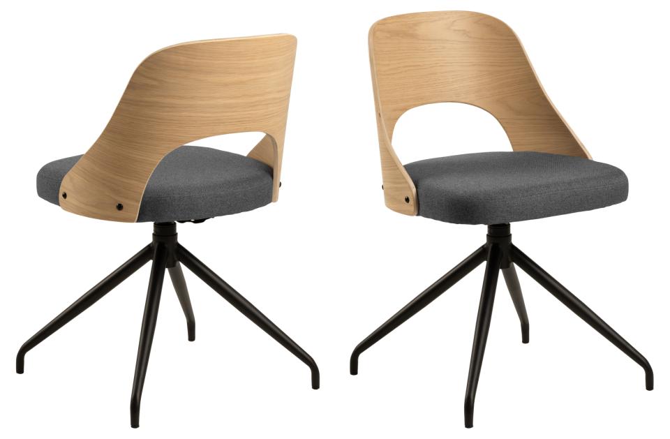 Szék 'Yngsjö' - Szürke/Natúr