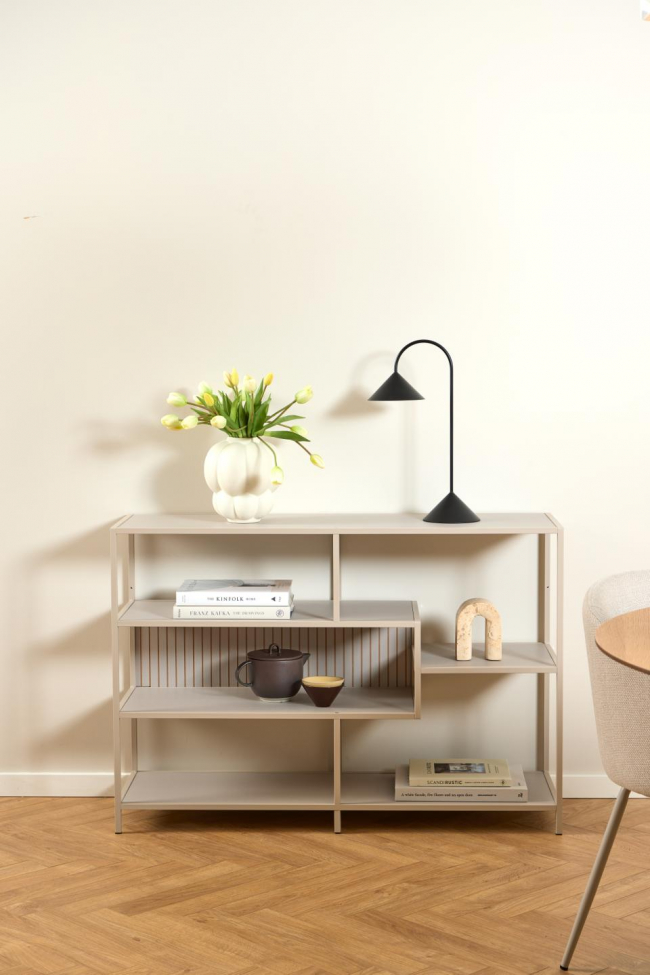 Könyvespolc 'Seaford' 114x78cm - Szürke