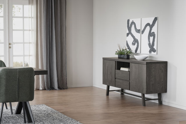 Komód 'Brooklyn' 160x45cm - Sötétbarna