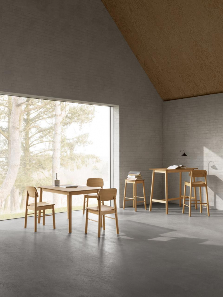 Barlow asztal 120x60cm - Természetes