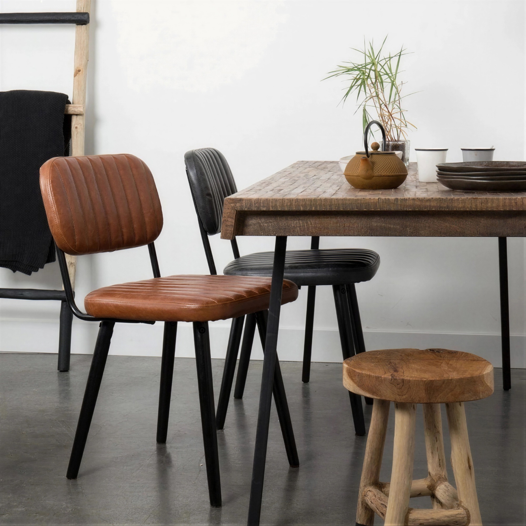 Fotel 'Jake' - Vintage/Barna