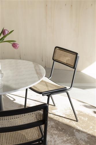 Jort szék - Fekete/Natúr