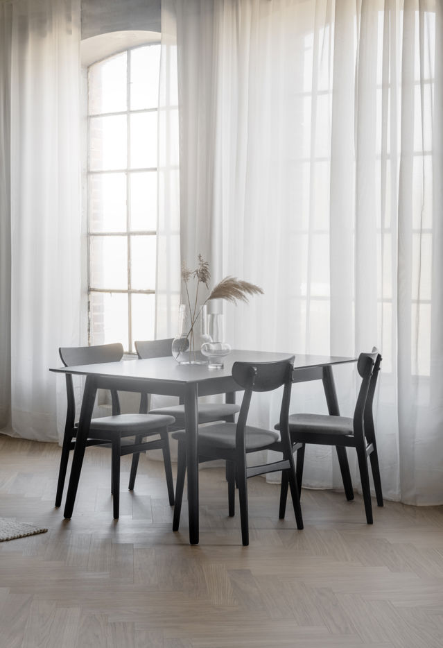 Lotta étkezőasztal 140x90cm - Fekete