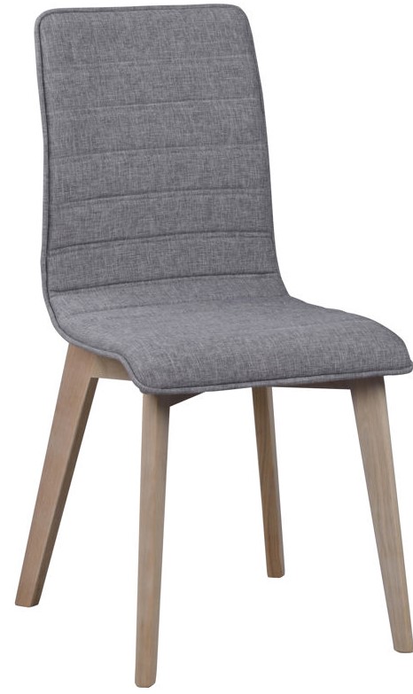 Szék 'Gracy' - Világosszürke/Fehér pigmentált