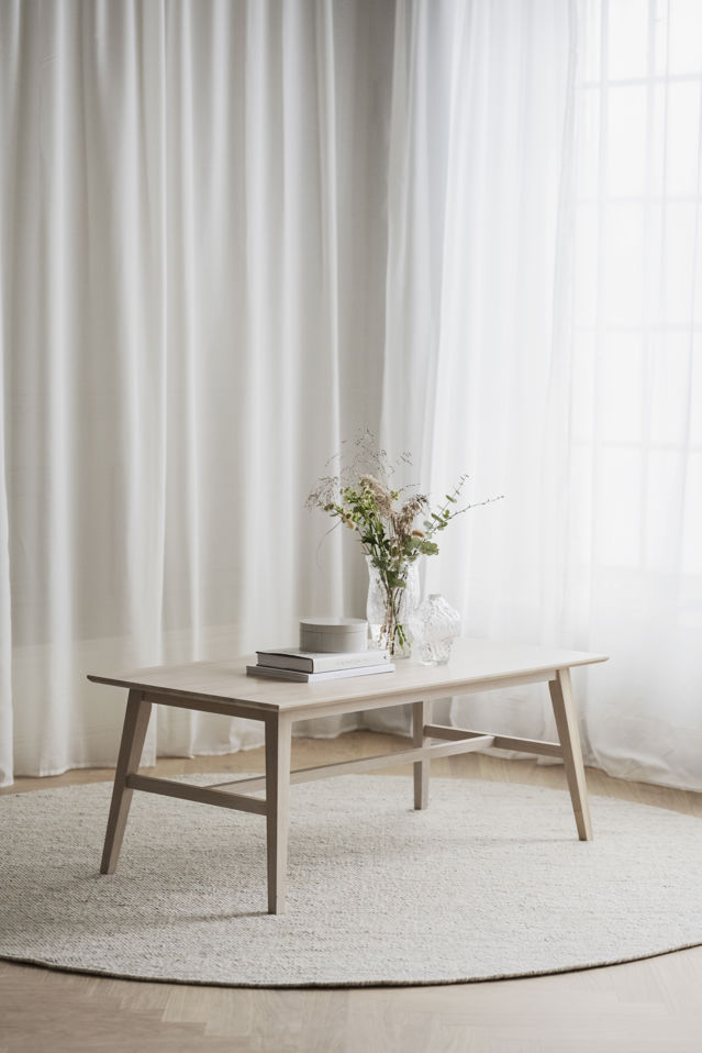 Filippa dohányzóasztal - Fehérre festett tölgy