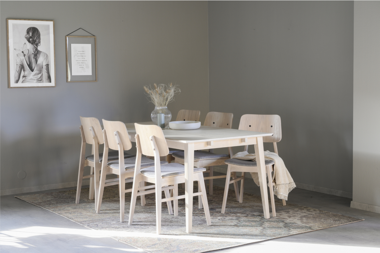 Filippa étkezőasztal 180x90cm - Natúr