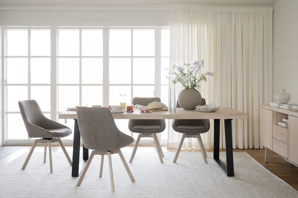 Szék 'Alison' - Sötétbézs/Fehérpigmentált