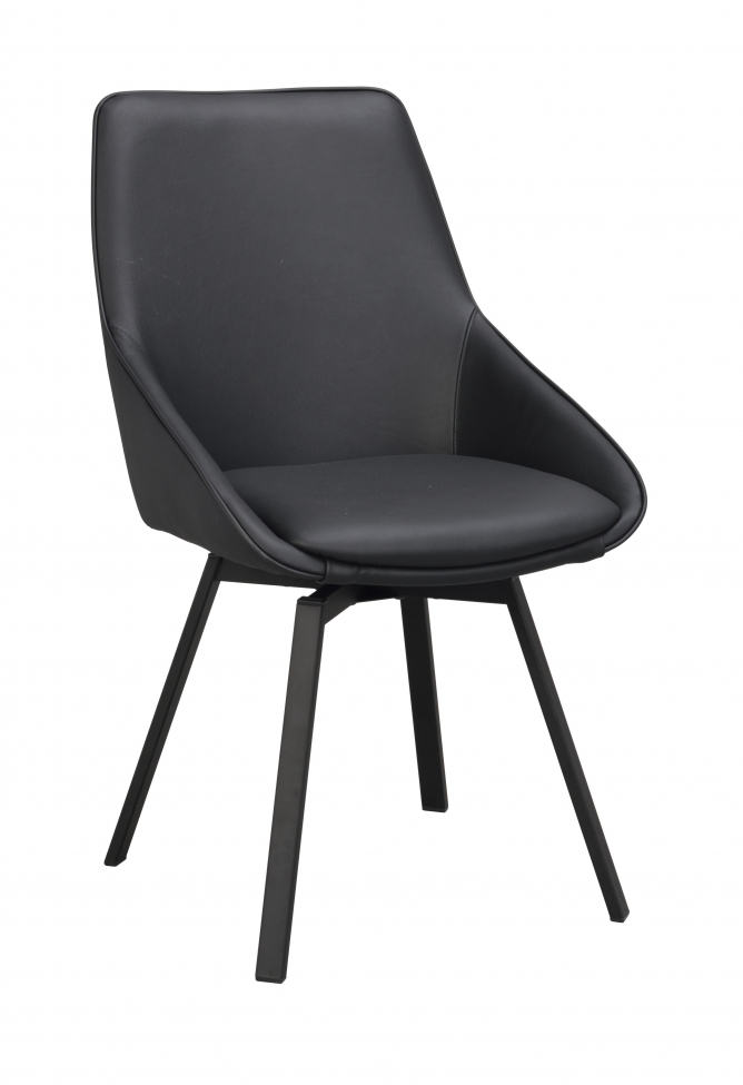 Alison bőr szék - Fekete