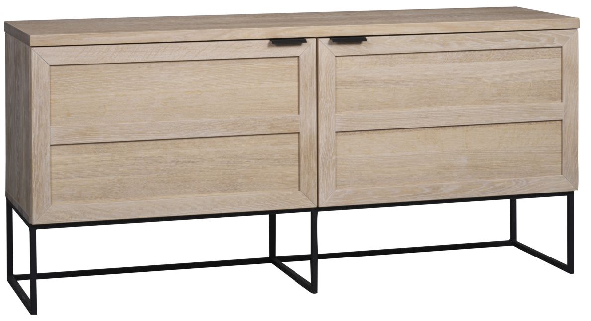 Everett oldalasztal - Fehérre festett tölgy