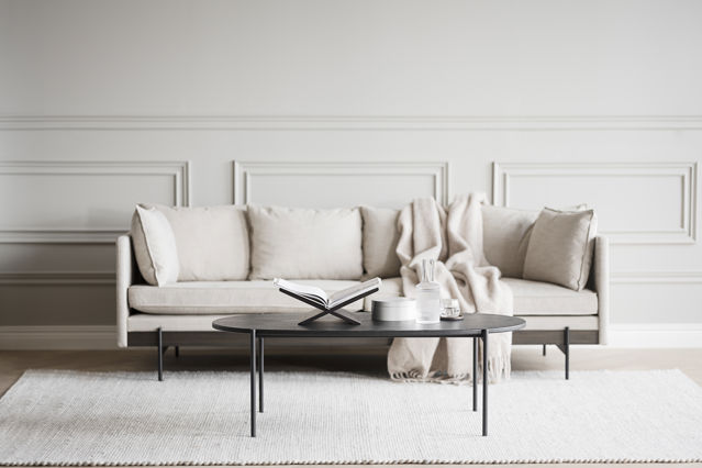 Skye' dohányzóasztal 120x60cm - Fekete