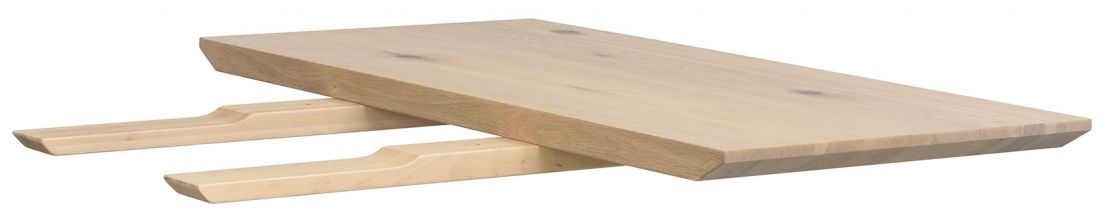 Melville' kiegészítő lap 50x95cm - Fehérre pácolt tölgy