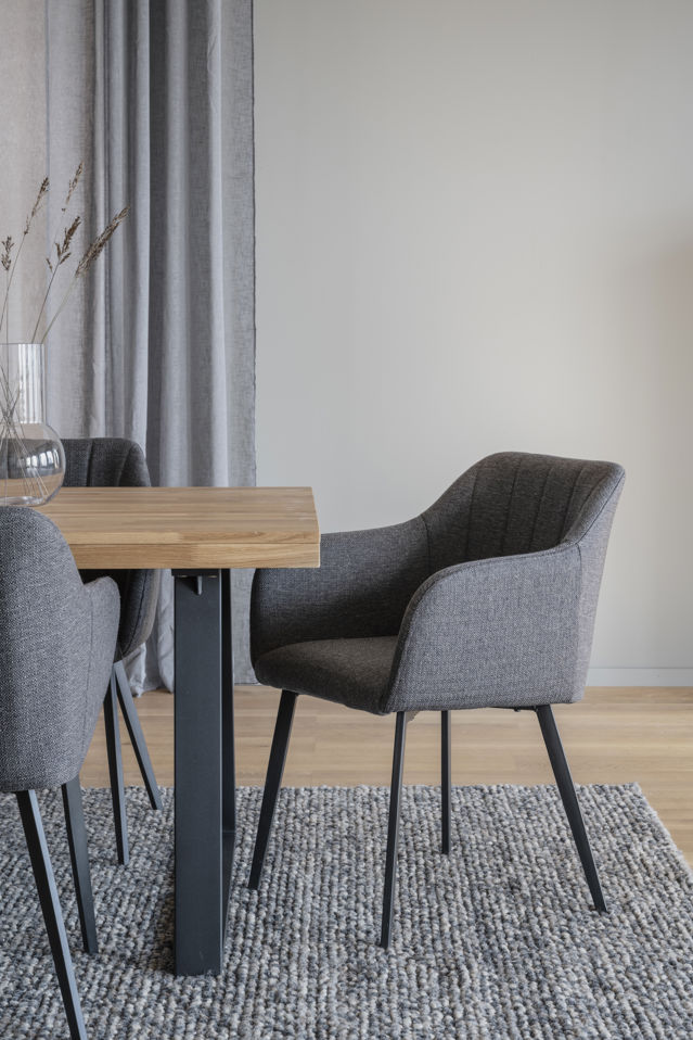 Bolton karosszék - Szürke/Fekete