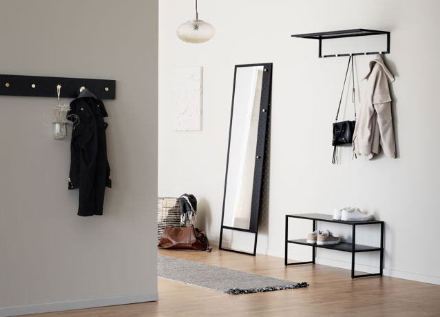 Tükör 'Malone' - Fekete/Arany