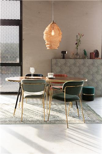 Szék 'Jolien' - Zöld/Arany