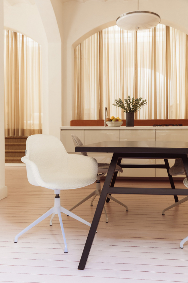 Szék 'Albert' forgatható - Fehér