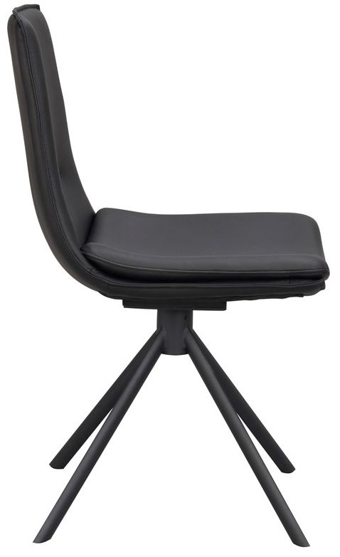 Karmstol 'Lowell' Forgatható - Fekete