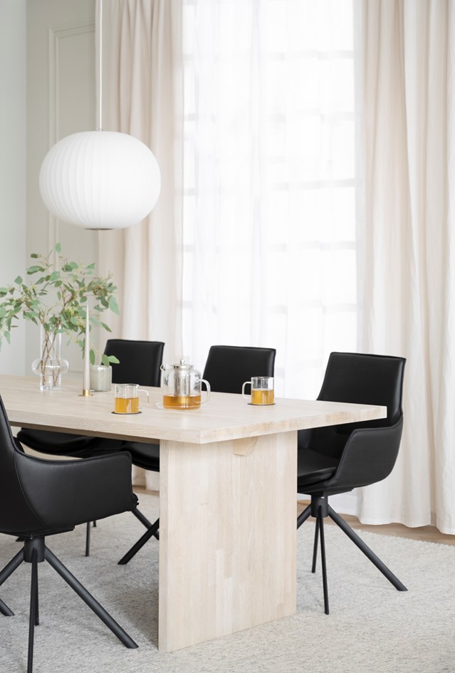 Karmstol 'Lowell' Forgatható - Fekete