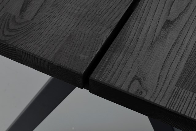 Étkezőasztal 'Carradale' 220x100cm - Fekete/A láb