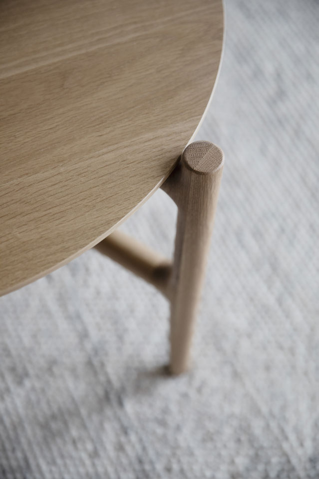 Kávézóasztal 'Holton' Kerek 55cm - Természetes