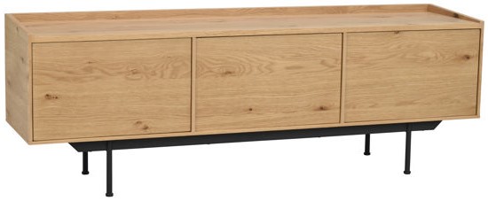 Tv-Állvány 'Brewerton' - Tölgy/Fekete