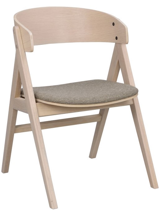 Karosszék 'Waterton' - Fehér pigmentált/Barna