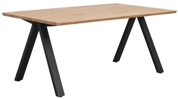 Carradale' 170x100cm étkezőasztal - Tölgy/V-láb