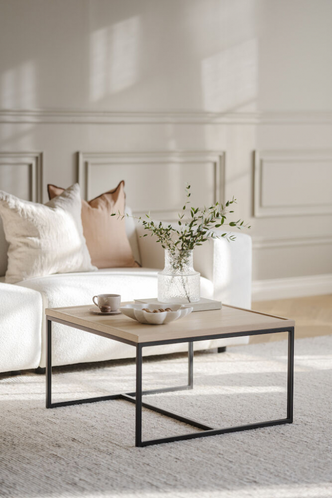 Kávézóasztal 'Deerfield' 70x70cm - Tölgy