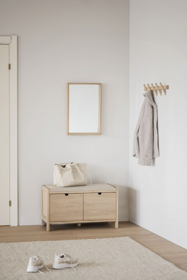 Előszobapad 'Hillmond' 80cm - Világos tölgy