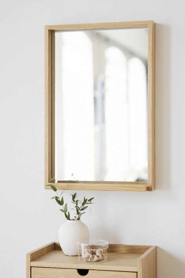 Tükör 'Hillmond' 60x40cm - Tölgy